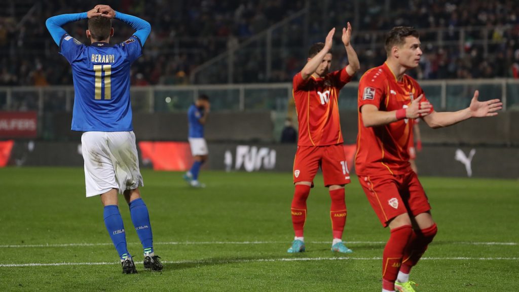 Azzurri inconcludenti, Macedonia del Nord cinica: Italia ancora fuori dai Mondiali