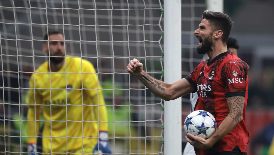 Il Milan torna in pista in Champions League: Leao e Giroud rimontano il PSG