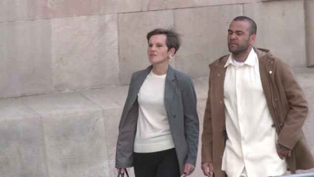 Alves returns to court after being released on bail