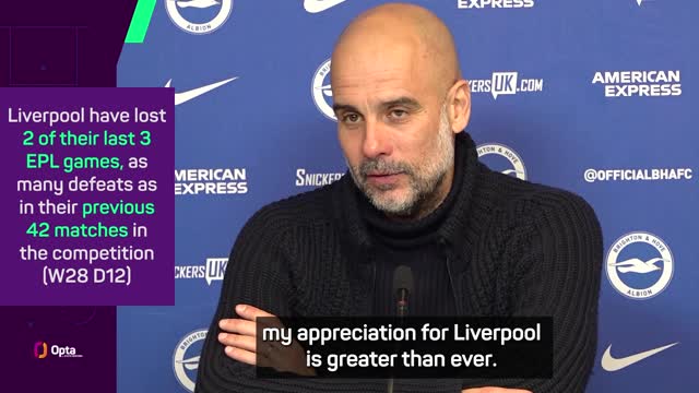 I appreciate Liverpool more than ever – Guardiola