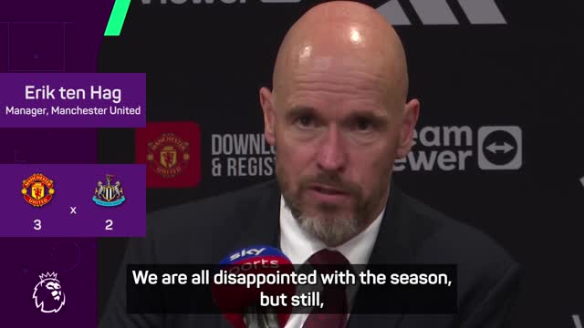 Ten Hag thanks fans for sticking with United throughout ‘difficult season’