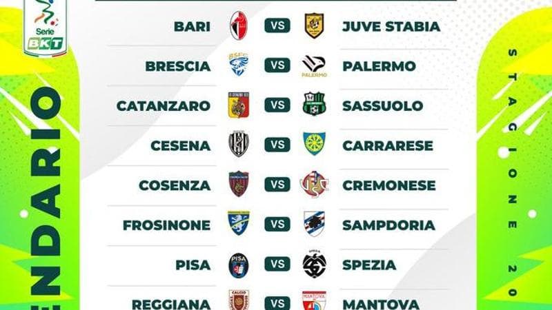 Serie B 2024/25, subito big match Frosinone-Sampdoria: il calendario delle 38 giornate