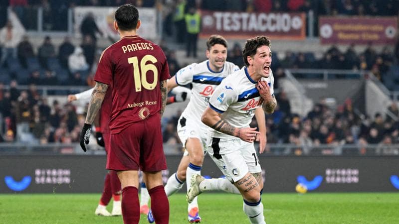 Roma-Atalanta 0-2, De Roon e Zaniolo firmano l’ottava vittoria consecutiva dei nerazzurri