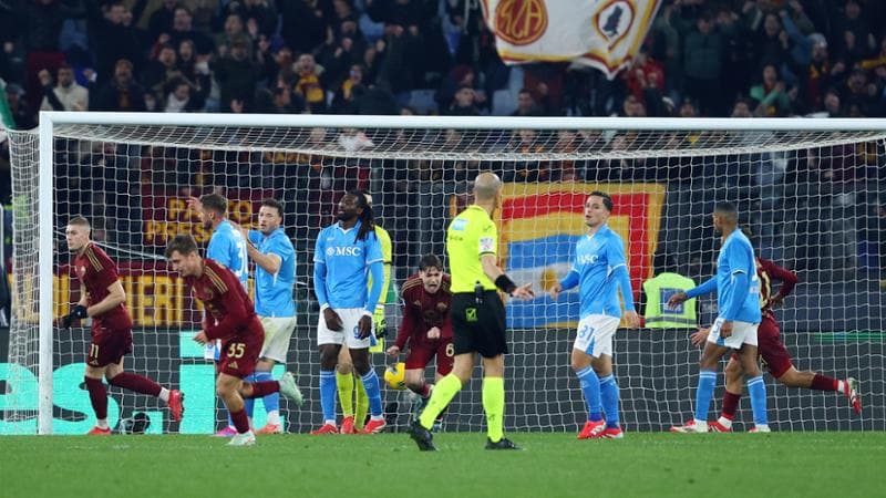 Roma-Napoli 1-1: Spinazzola lancia la fuga scudetto, Angelino la ferma al 92’