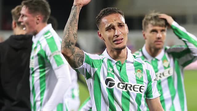 Antony overcome with tears as Betis make Conference League final