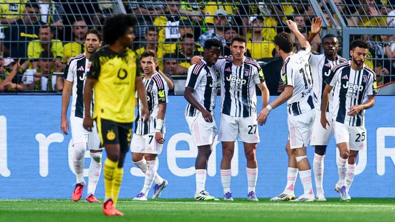 La Juventus si fa bella a Dortmund e Tudor sorride: vince 2-1, decisiva la doppietta di Cambiaso