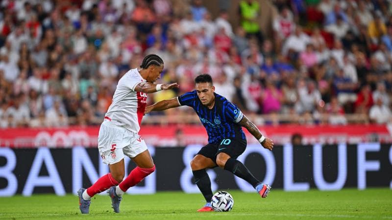 Monaco-Inter 1-2: decidono Lautaro e Bonny, proteste per il rosso a Calhanoglu