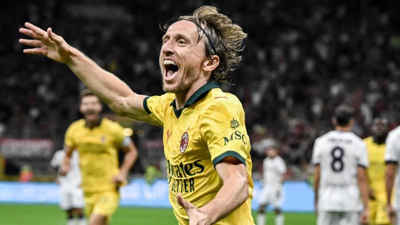 Modric si prende il Milan: segna e piega il Bologna, 1-0. Espulso Allegri