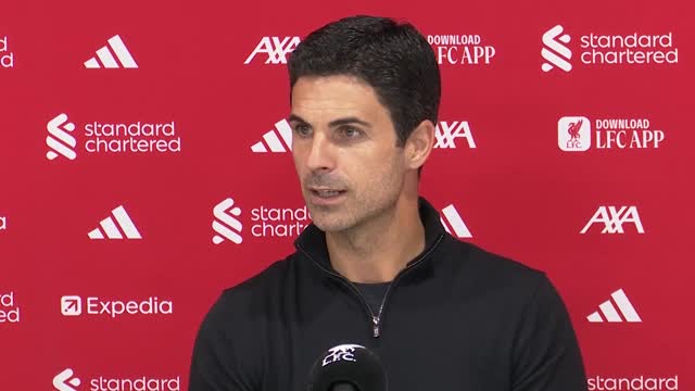 ‘Cannot dominate Anfield for 95 minutes’ – Arteta on second half at Liverpool